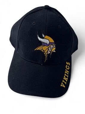 Vintage Drew Pearson Minnesota Vikings NFL Strapback Hat Purple Game Day Cap